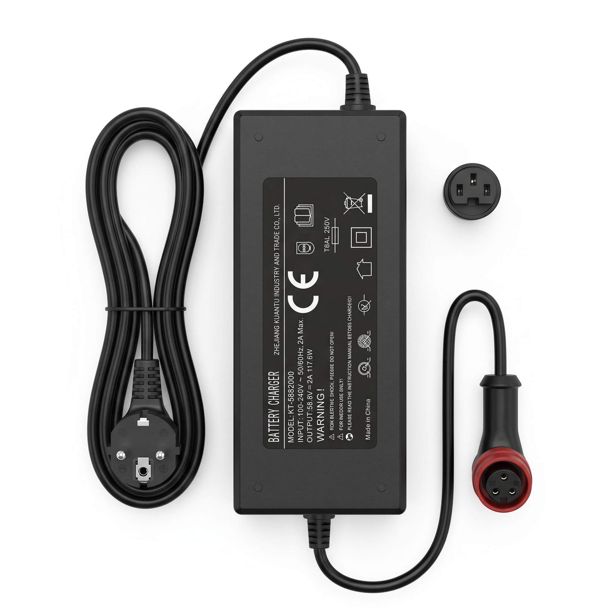 HITWAY H11 Scooter Desktop Charger 58.8V 2A — UK Plug (Large Aviation Connector) — HITWAY UK charger