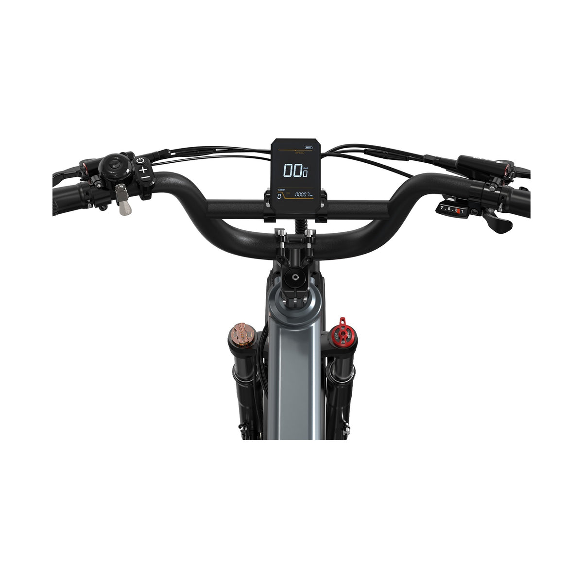 HITWAY BK10S Pro folding electric bike — handlebar and LCD display