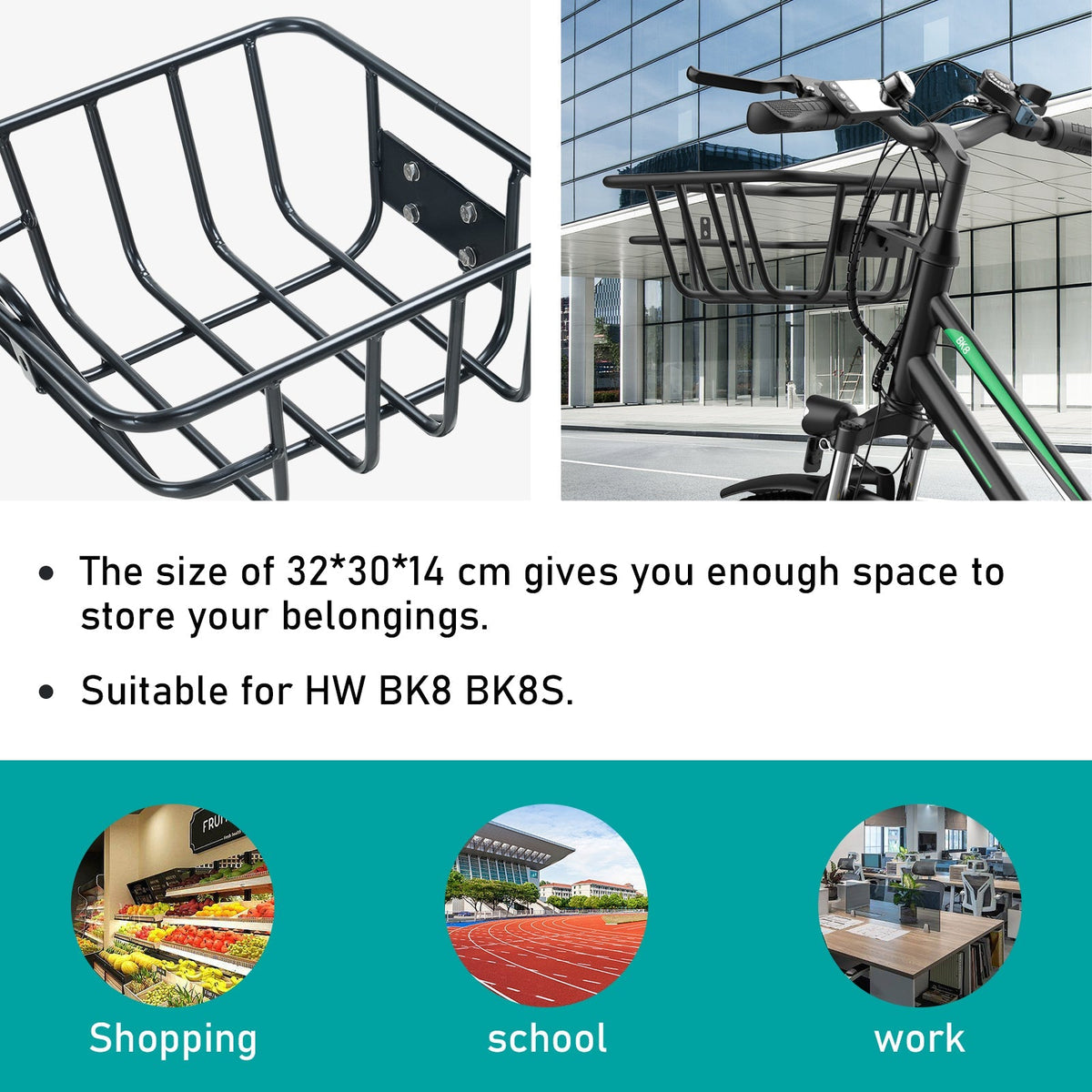 Bicycle Front Basket for BK8SP