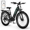 HITWAY BK16 City Electric Bike in Black — saddle and seatpost detail
