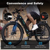 HITWAY BK16 City Electric Bike in Black — smart app display and handlebar controls