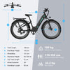 HITWAY BK16 City Electric Bike in Black — removable 48V 18Ah Samsung battery