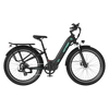 HITWAY BK16 City Electric Bike in Black — three-quarter front view