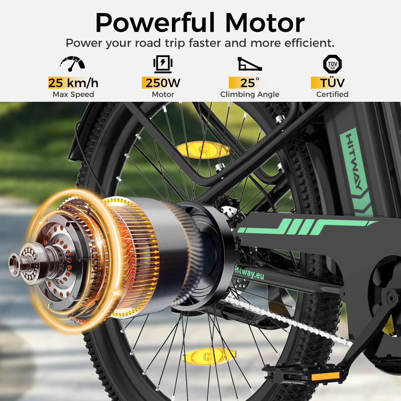 Hitway BK8SL 27.5 inch Electric Bike