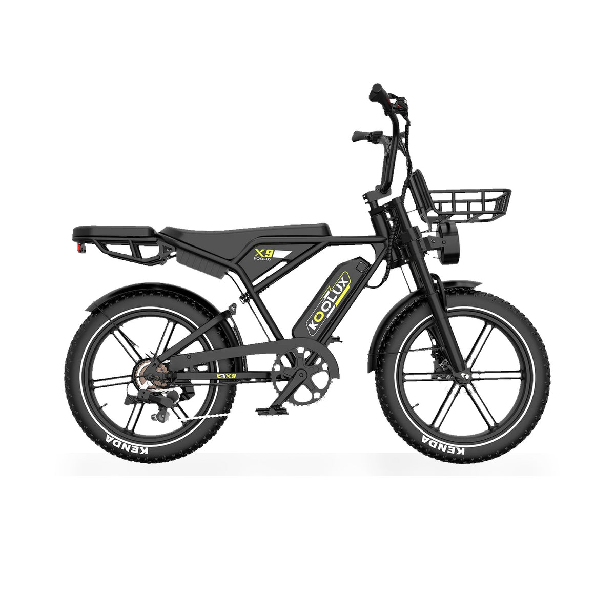 KOOLUX X9 Pro 750W Ebike Dual Battery 48V 15.6AH*2 20*4.0'' Tyre Hydraulic Brakes Electric Bike — HITWAY UK electric bike